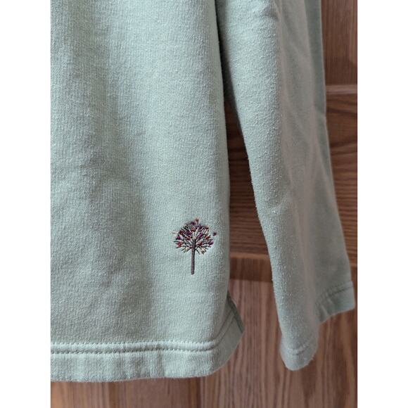 Breckenridge Cardigan Womens XL Green Embroidered Pearl Snap Fall Trees Squirrel - Picture 5 of 10